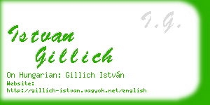 istvan gillich business card