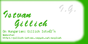 istvan gillich business card